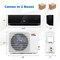 Costway 12000 BTU Wifi Enabled Mini Split Air Conditioner & Heater with Heat Pump Black/White